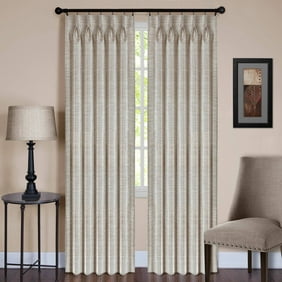 96 by 95-Inch Editex Home Textiles Elaine Lined Pinch Pleated Window Curtain White 96 by 95-Inch Editex Home Textiles Elaine Lined Pinch Pleated Window Curtain White